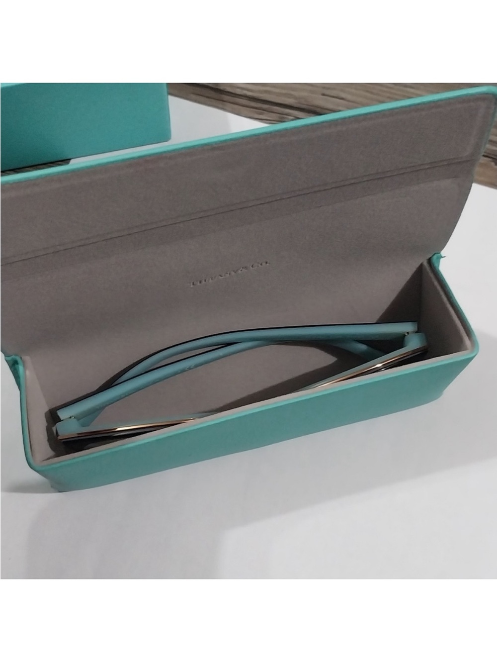 Tiffany & Co Black Round Glasses TF 2162 8055 Black On Blue Eyeglasses 51-20-145 - Picture 9 of 12